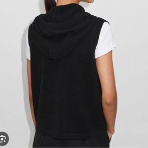 ME+EM Cashmere Sleveless Icon Blazer Hoodie